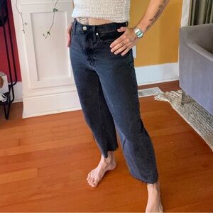 Madewell Balloon Black Denim Jeans 24T Size 4